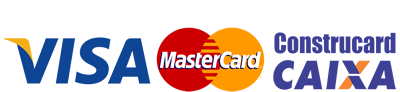 Aceitamos Construcard | Visa | Master Card